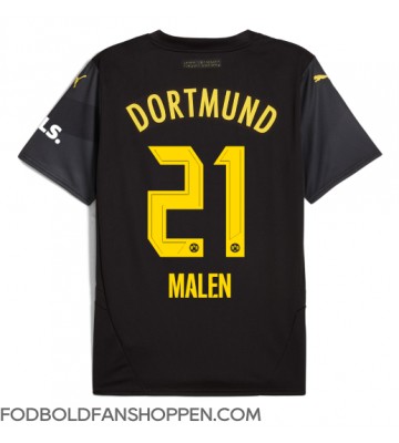 Borussia Dortmund Donyell Malen #21 Udebanetrøje 2024-25 Kortærmet